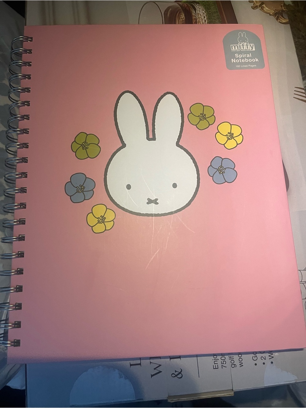 Miffy by Magenta 9x11 spiral lined notebook - 160 pages - Brand New!